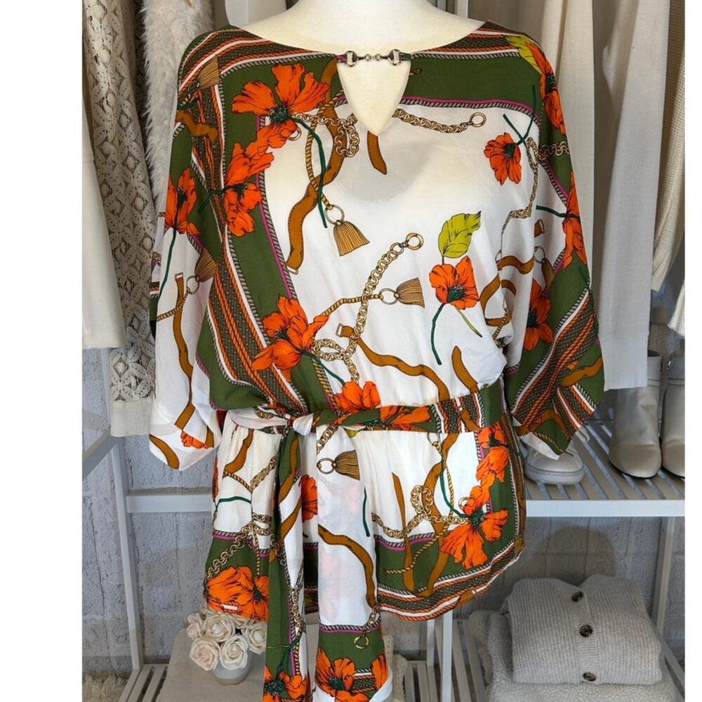 7th Ave. Design Studio New York & Co. Women's Size XL Dolman Sleeve Blouse #0222